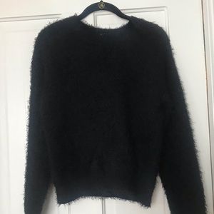 Fuzzy Black Sweater